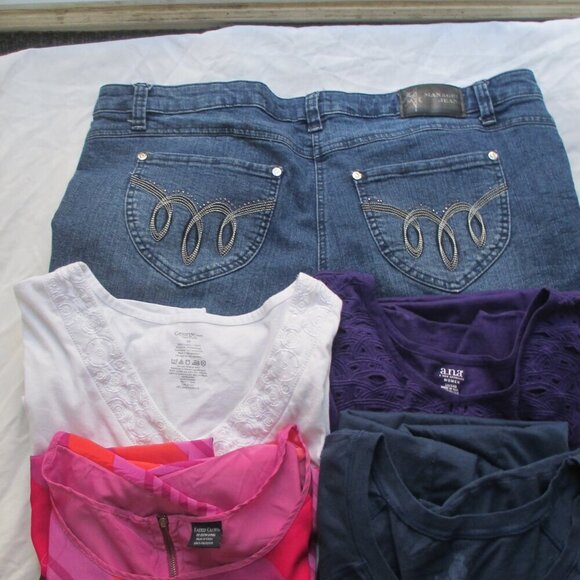 Manager Jeans Size 20 Womens Blouse Tops Summer Fall Bundle Size 3X - Picture 11 of 16